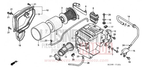 LUFTFILTER (2) CG125M1 de 2001